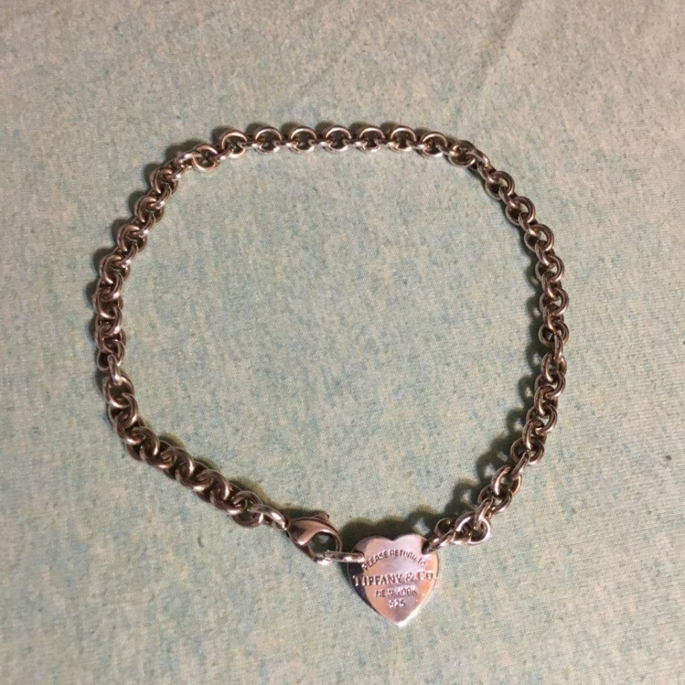 Authentic silver heart choker Tiffany and Co.